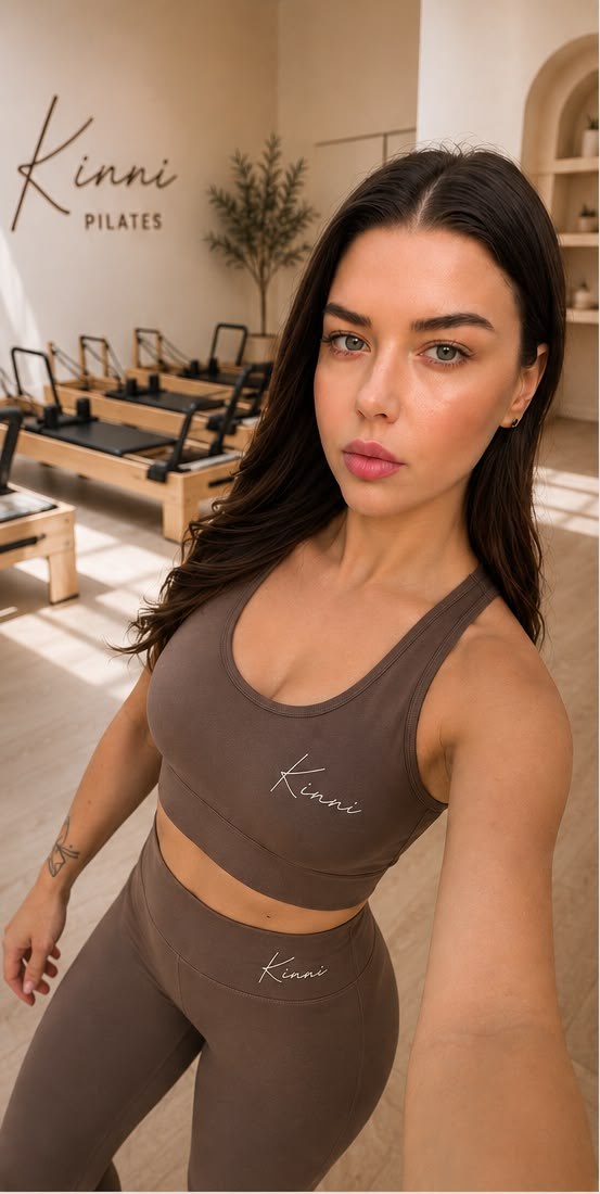 The founder of Kinni Reformer Pilates in the studio